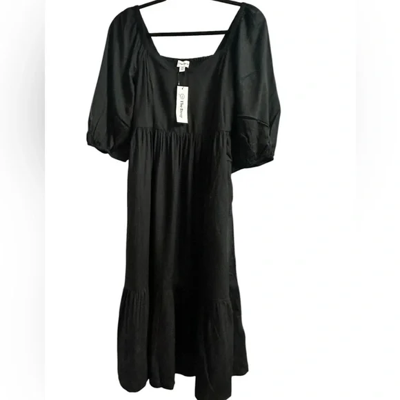 NWT The Drop Women's Lexi Puff-Sleeve Sweatheart Neckline Smocked Back Dress XXS - Picture 4 of 13